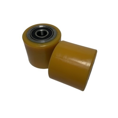 Fabricación 80*70mm 6204 rodamiento rueda de carga de PU para camión de paletas Linde