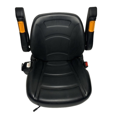 Sillón de montacargas de lujo negro universal confortable H2KE6-80051 con reposabrazos y cinturones de seguridad