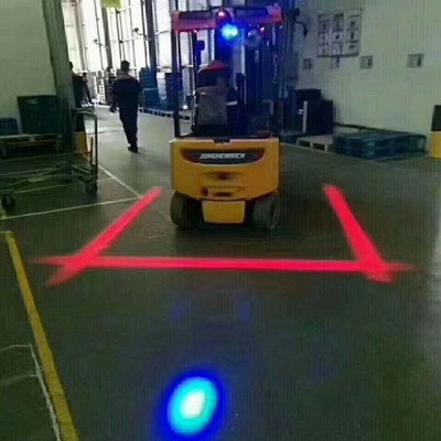 Luces de área de advertencia de la zona roja industrial para carretillas elevadoras de 10-80 V Año 2007 Advertencia LED