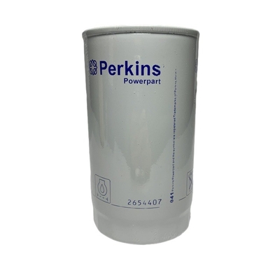 Filtro de aceite de embalaje original 2654407 para Perkins utilizado en talleres de reparación de maquinaria de acero