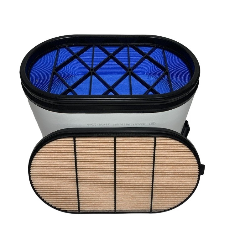 El filtro de aire duradero y de panal de miel para SHACMAN x3000 DZ97259191047 DZ97259191048