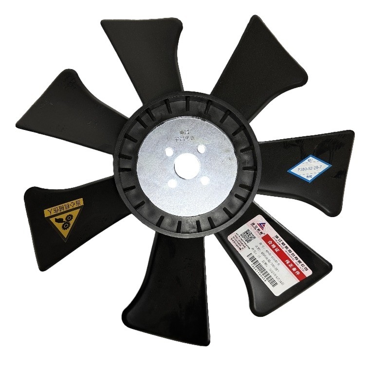 490B-41100 Partes de carretillas elevadoras de hormigón Cuchilla de ventilador de radiador en plástico negro para 490/495/498/4D30G31